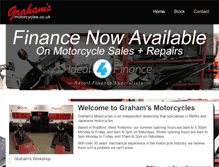 Tablet Screenshot of grahamsmotorcycles.co.uk
